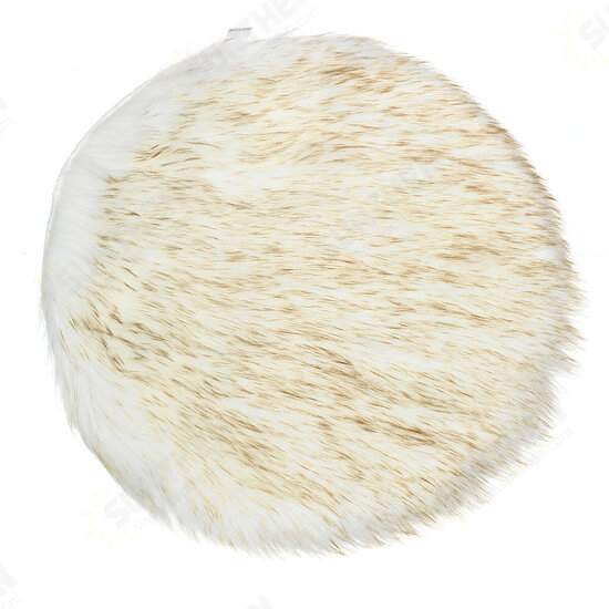 40cm Fluffy Rug Round Pad Carpet Hairy Fur Shag Sheepskin Bedroom Floor Mat