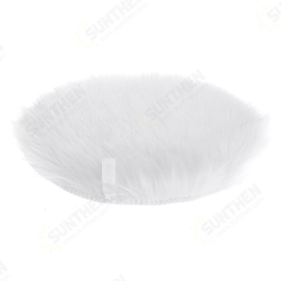 40cm Fluffy Rug Round Pad Carpet Hairy Fur Shag Sheepskin Bedroom Floor Mat