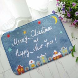 40x60cm Christmas Flannel Velvet Memory Foam Rug Absorbent Bathroom Mat Non-slip Soft Floor Carpet 40x60cm Christmas Flannel Velvet Memory Foam Rug Absorbent Bathroom Mat Non-slip Soft Floor Carpet