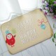 40x60cm Christmas Flannel Velvet Memory Foam Rug Absorbent Bathroom Mat Non-slip Soft Floor Carpet