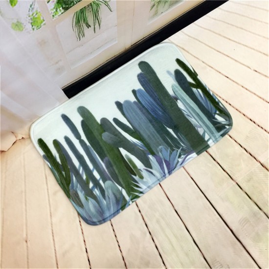 40x60cm Flannel Doormat Absorbent Bath Mat Bathroom Carpet Kitchen Mats and Rugs for Home Decoration