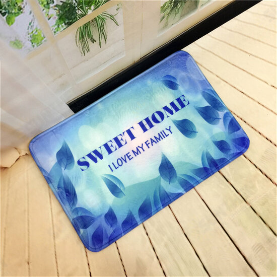 40x60cm Flannel Doormat Absorbent Bath Mat Bathroom Carpet Kitchen Mats and Rugs for Home Decoration