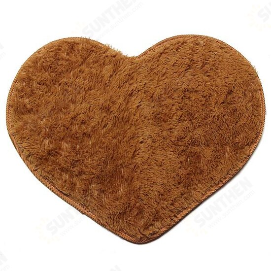 50x60cm Heart Shape Doormat Bathroom Bedroom Carpet