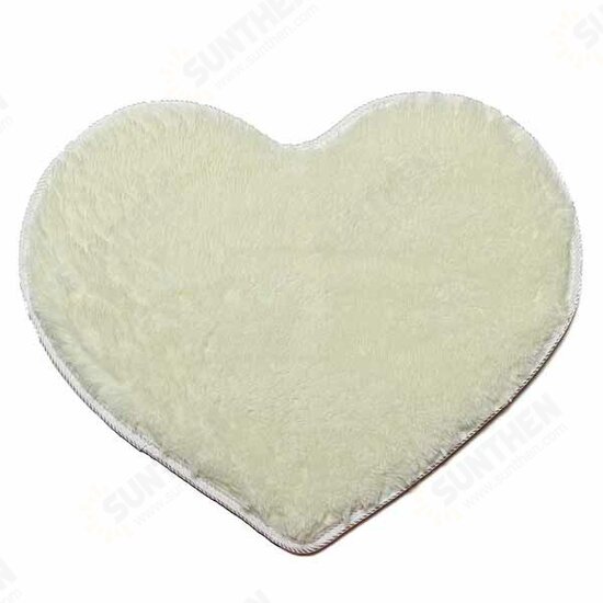 50x60cm Heart Shape Doormat Bathroom Bedroom Carpet