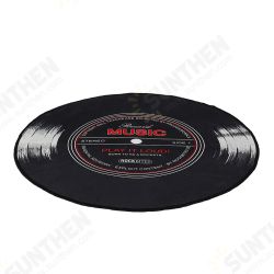 60-120cm Retro Music CD Record Printed Soft Round Floor Mat Room Area Carpet Rug 60-120cm Retro Music CD Record Printed Soft Round Floor Mat Room Area Carpet Rug