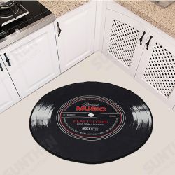 60-120cm Retro Music CD Record Printed Soft Round Floor Mat Room Area Carpet Rug 60-120cm Retro Music CD Record Printed Soft Round Floor Mat Room Area Carpet Rug