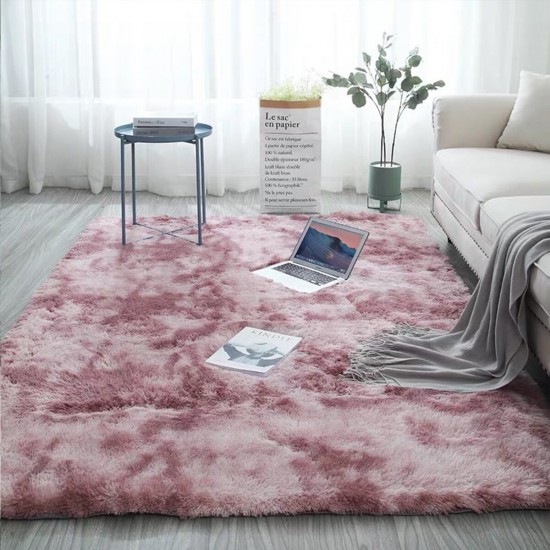 80*160CM Tie-dye Carpet Rectangular Carpet Faux Fur Carpet For Bedroom Living Room Balcony
