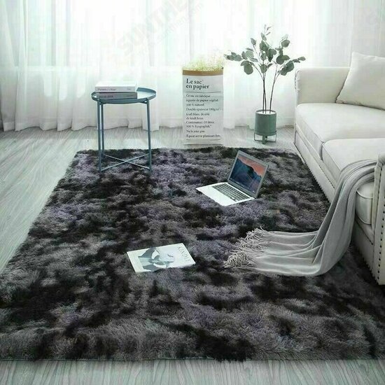 80*160CM Tie-dye Carpet Rectangular Carpet Faux Fur Carpet For Bedroom Living Room Balcony