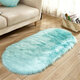 80x180CM Fluffy Oval Carpet Living Room Sofa Cold-proof Foot Mat Bedroom Non-slip Mat