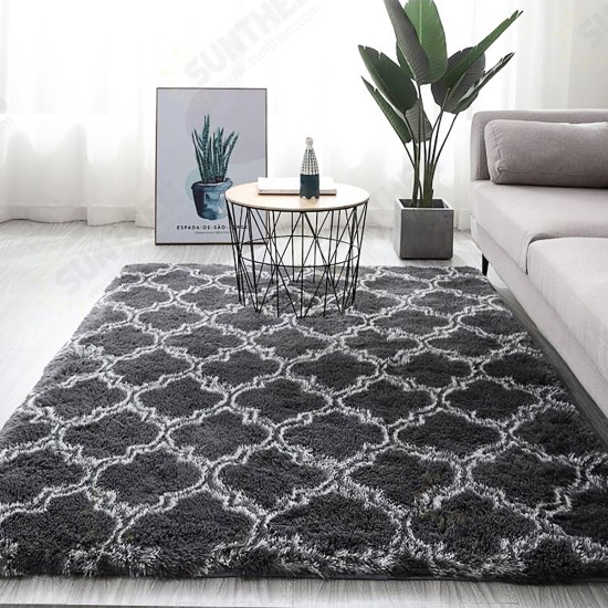 80x200CM/160x230CM Skin-friendly Plush Carpet Non-slip Rectangle Sofa Carpet Long Doormat