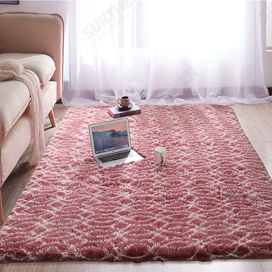 80x200CM/160x230CM Skin-friendly Plush Carpet Non-slip Rectangle Sofa Carpet Long Doormat