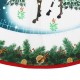 90cm Non-Woven Christmas Cartoon Tree Skirts Santa Claus Elk Home Decorations