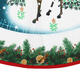 90cm Non-Woven Christmas Cartoon Tree Skirts Santa Claus Elk Home Decorations