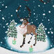 90cm Non-Woven Christmas Cartoon Tree Skirts Santa Claus Elk Home Decorations