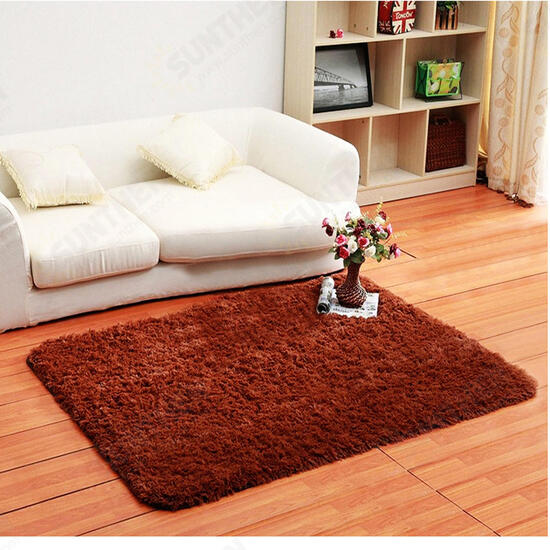 90x160cm Bedroom Short Floss Floor Carpet Mat Soft Shaggy Blanket Non Slip Living Room Rug