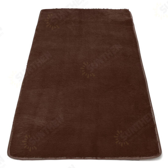 90x160cm Bedroom Short Floss Floor Carpet Mat Soft Shaggy Blanket Non Slip Living Room Rug