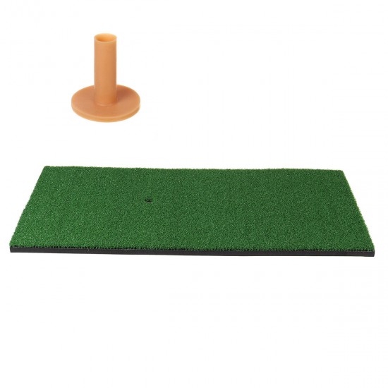 Backyard Golf Practice Mat Training Hitting Practice Tee Holder Grass Mat