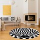 Nordic Minimalist Carpet 3D Printing Visual Carpet Bedroom Office Floor Mats Living Room Coffee Table Mats