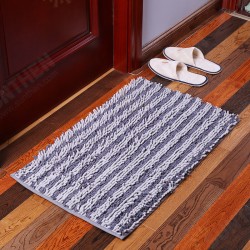 Chenille Striped Floor Mat Carpet Rectangle Fluffy Floor Carpet Cover Chenille Striped Floor Mat Carpet Rectangle Fluffy Floor Carpet Cover