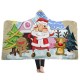 Christmas 3D Printing Plush Wearable Battle Royale Hooded Blankets Dual Layers
