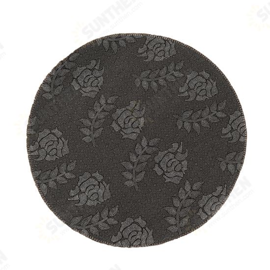 Circular Floor Rug Carpet Anti-Slip Living Room Bedside Kitchen Mat