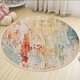 Circular Floor Rug Carpet Anti-Slip Living Room Bedside Kitchen Mat