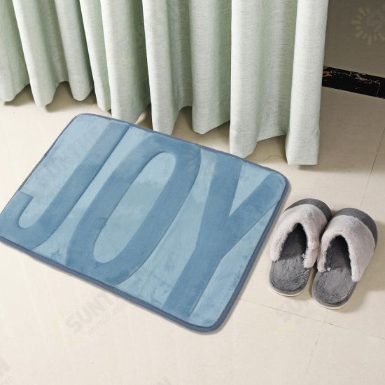 Coral Fleece Memory Foam Mats Bathroom Absorbent Non-slip Shower Rugs Carpet