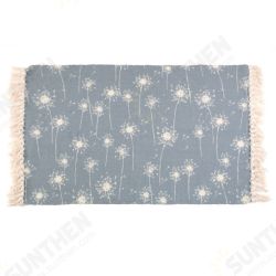 Cotton Fiber Hand-woven Carpet Bedroom Carpet Floor Mat Japanese-style Fabric Machine Washable Cotton Fiber Hand-woven Carpet Bedroom Carpet Floor Mat Japanese-style Fabric Machine Washable