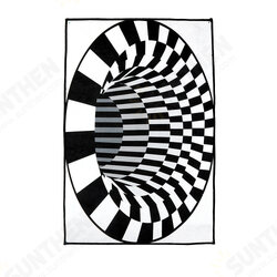 Durabale Anti-Slip Floor Mat Non-Woven Black White Doormat for Living Dinning Room Bedroom Kitchen Durabale Anti-Slip Floor Mat Non-Woven Black White Doormat for Living Dinning Room Bedroom Kitchen