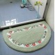 European-style Flower Rugs Garden And Rustic Semicircle Non-slip Absorbent Pad Doormat