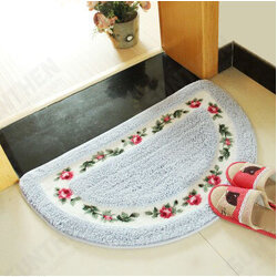 European-style Flower Rugs Garden And Rustic Semicircle Non-slip Absorbent Pad Doormat European-style Flower Rugs Garden And Rustic Semicircle Non-slip Absorbent Pad Doormat