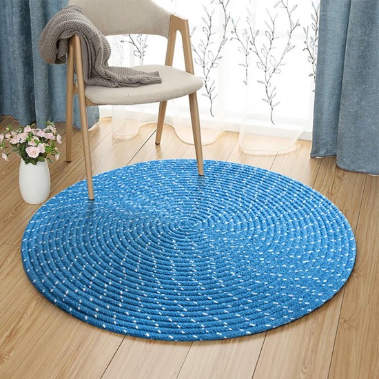 Foldable Non Slip Floor Rug Mat Round Carpet Modern Home Living Room Decorations