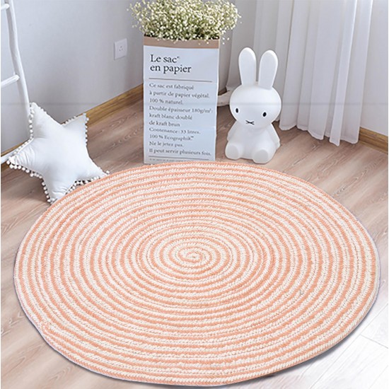 Foldable Non Slip Floor Rug Mat Round Carpet Modern Home Living Room Decorations