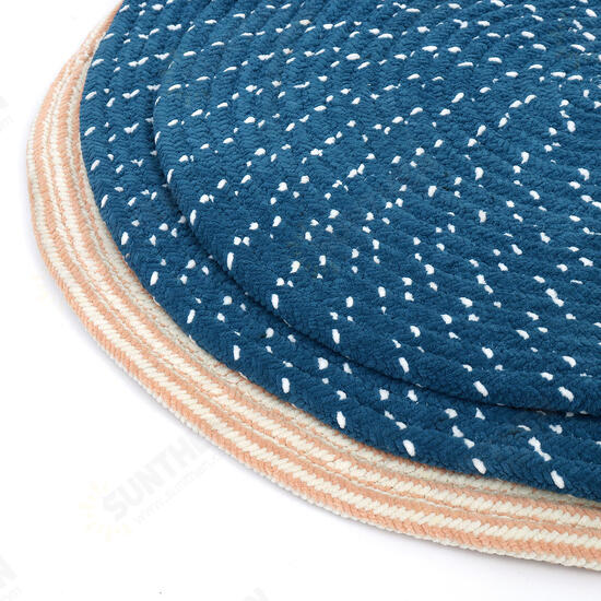 Foldable Non Slip Floor Rug Mat Round Carpet Modern Home Living Room Decorations