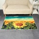 Gold Sunflower Area Floor Rug Carpet For Bedroom Living Room Home Decoration