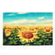 Gold Sunflower Area Floor Rug Carpet For Bedroom Living Room Home Decoration