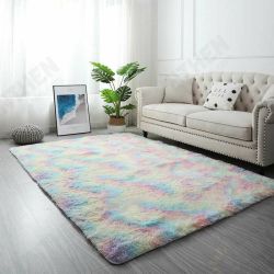 Gradient Rainbow Tie-dye Plush Carpet Living Room Bedroom Coffee Table Blanket Study Room Meeting Room Tatami Blanket Gradient Rainbow Tie-dye Plush Carpet Living Room Bedroom Coffee Table Blanket Study Room Meeting Room Tatami Blanket
