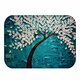 BX-28 40x60cm 3D Painting Tree Pattern Coral Fleece Mat Absorbent Bathroom Anti Slip Carpet