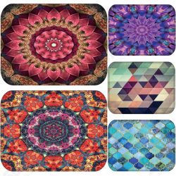 BX-29 40x60cm 3D Painting Spiral Pattern Coral Fleece Mat Absorbent Bathroom Anti Slip Carpet BX-29 40x60cm 3D Painting Spiral Pattern Coral Fleece Mat Absorbent Bathroom Anti Slip Carpet