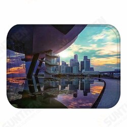 BX-31 40x60cm 3D Painting City Pattern Coral Fleece Mat Absorbent Bathroom Anti Slip Carpet BX-31 40x60cm 3D Painting City Pattern Coral Fleece Mat Absorbent Bathroom Anti Slip Carpet
