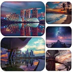 BX-31 40x60cm 3D Painting City Pattern Coral Fleece Mat Absorbent Bathroom Anti Slip Carpet BX-31 40x60cm 3D Painting City Pattern Coral Fleece Mat Absorbent Bathroom Anti Slip Carpet