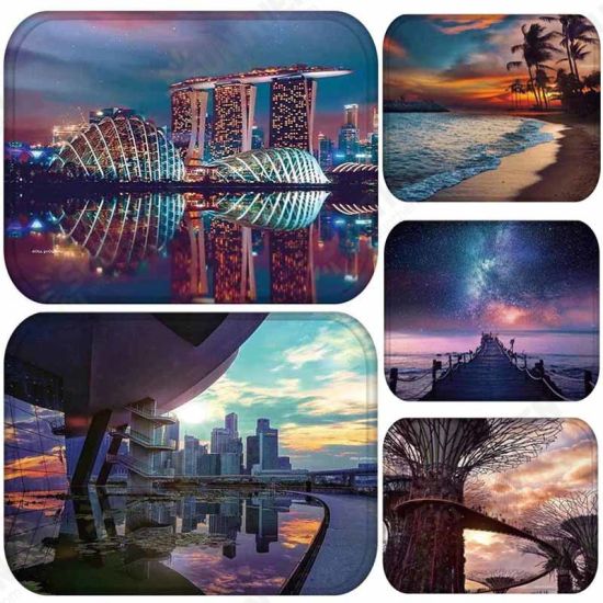BX-31 40x60cm 3D Painting City Pattern Coral Fleece Mat Absorbent Bathroom Anti Slip Carpet BX-31 40x60cm 3D Painting City Pattern Coral Fleece Mat Absorbent Bathroom Anti Slip Carpet