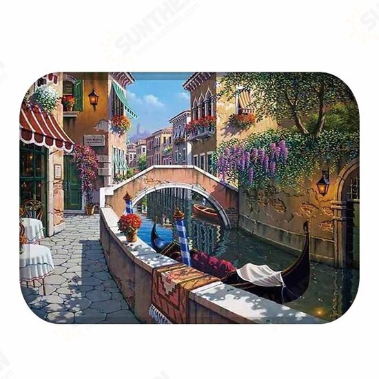 BX-31 40x60cm 3D Painting City Pattern Coral Fleece Mat Absorbent Bathroom Anti Slip Carpet BX-31 40x60cm 3D Painting City Pattern Coral Fleece Mat Absorbent Bathroom Anti Slip Carpet