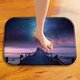 BX-31 40x60cm 3D Painting City Pattern Coral Fleece Mat Absorbent Bathroom Anti Slip Carpet