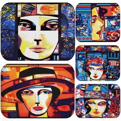 BX-32 40x60cm 3D Painting Comics Pattern Coral Fleece Mat Absorbent Bathroom Anti Slip Carpet BX-32 40x60cm 3D Painting Comics Pattern Coral Fleece Mat Absorbent Bathroom Anti Slip Carpet