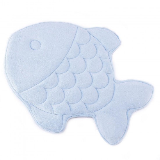 Fish Shape Soft Slow Respond Memory Foam Absorbent Antiskid Bathroom Car Floor Mat