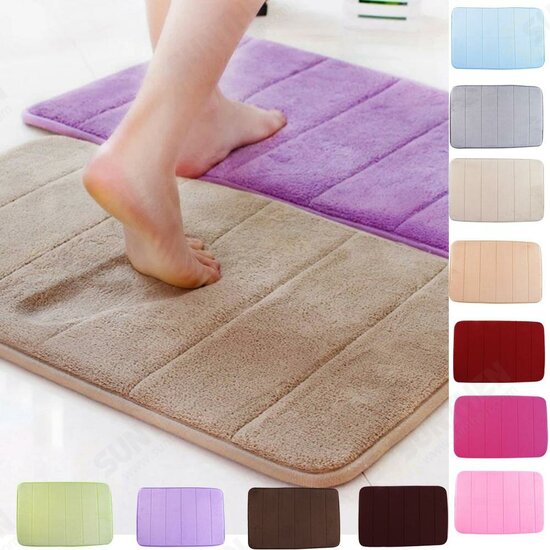 WX-326 50x80cm Stripe Pattern Memory Foam Mat Absorbent Bathroom Anti Slip Carpet WX-326 50x80cm Stripe Pattern Memory Foam Mat Absorbent Bathroom Anti Slip Carpet