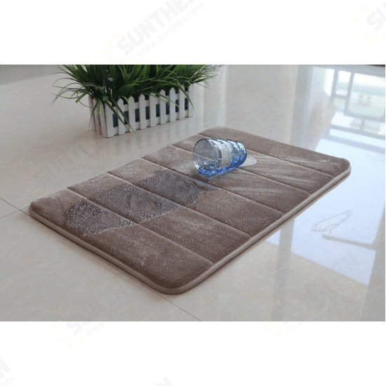 WX-326 50x80cm Stripe Pattern Memory Foam Mat Absorbent Bathroom Anti Slip Carpet WX-326 50x80cm Stripe Pattern Memory Foam Mat Absorbent Bathroom Anti Slip Carpet