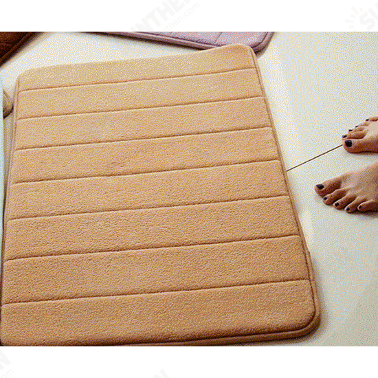 WX-326 50x80cm Stripe Pattern Memory Foam Mat Absorbent Bathroom Anti Slip Carpet WX-326 50x80cm Stripe Pattern Memory Foam Mat Absorbent Bathroom Anti Slip Carpet