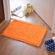 WX-329 50x80cm Chenille Soft Mat Machine Washable Bathroom Anti Slip Absorbent Carpet Doormat Rug